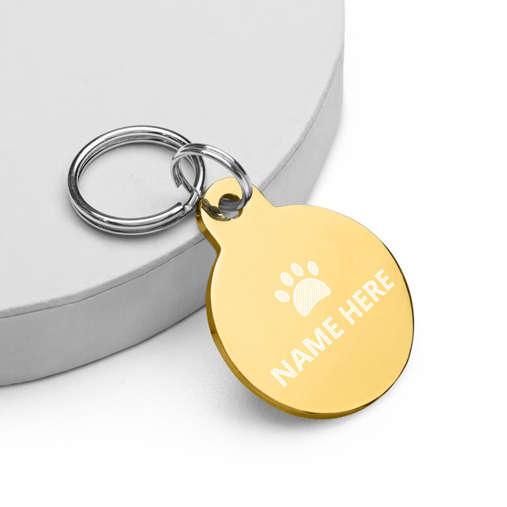 Engraved ID Tag - Paw Print