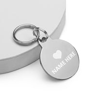 Engraved ID Tag - Heart